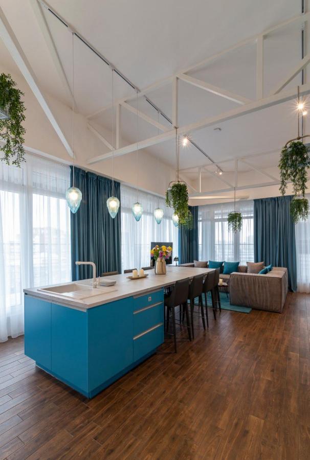 Stylish 1 Bedroom Studio Near Most City Dnipro Dış mekan fotoğraf